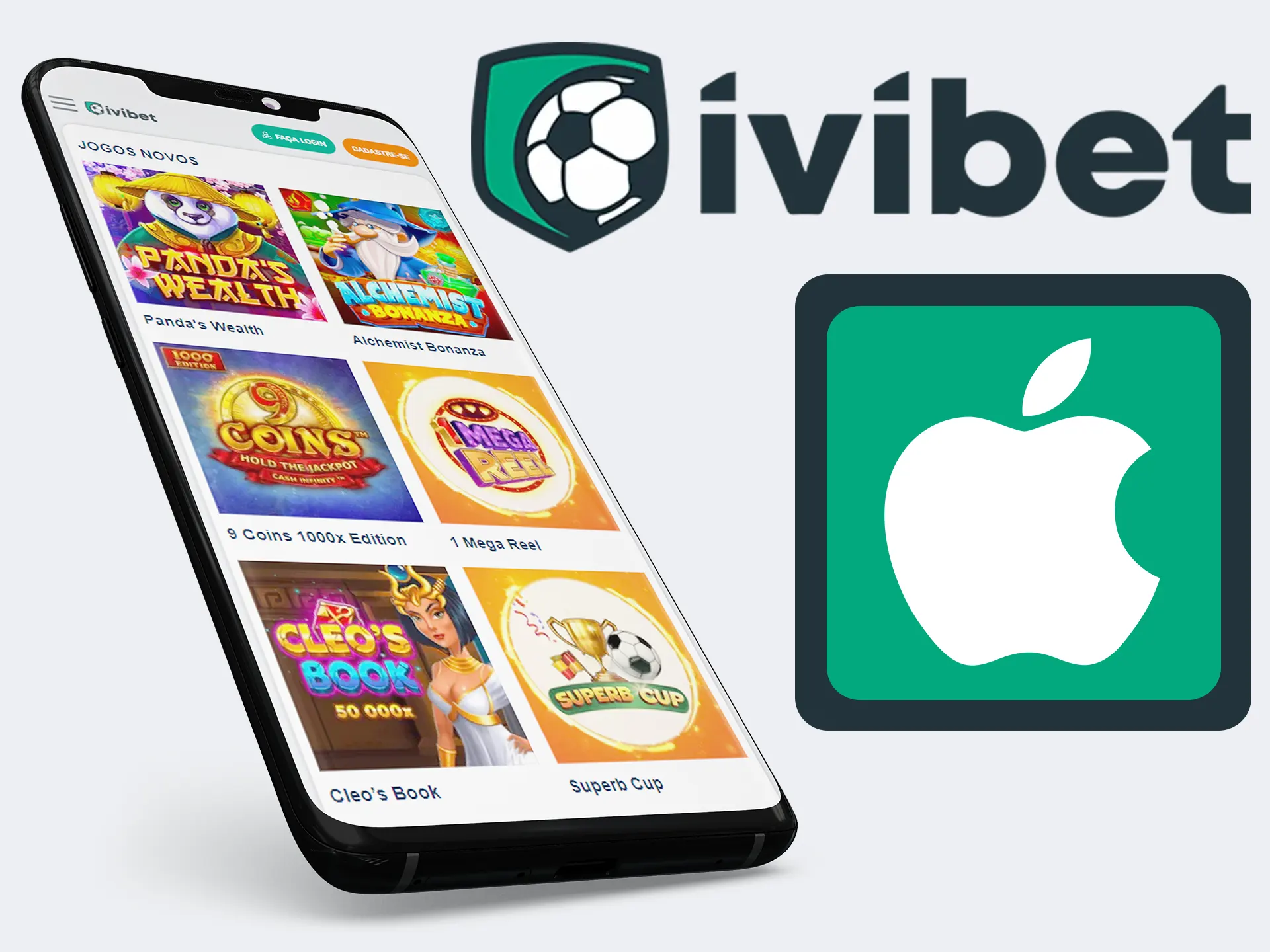 Jogue no cassino Ivibet usando o dispositivo iOS.