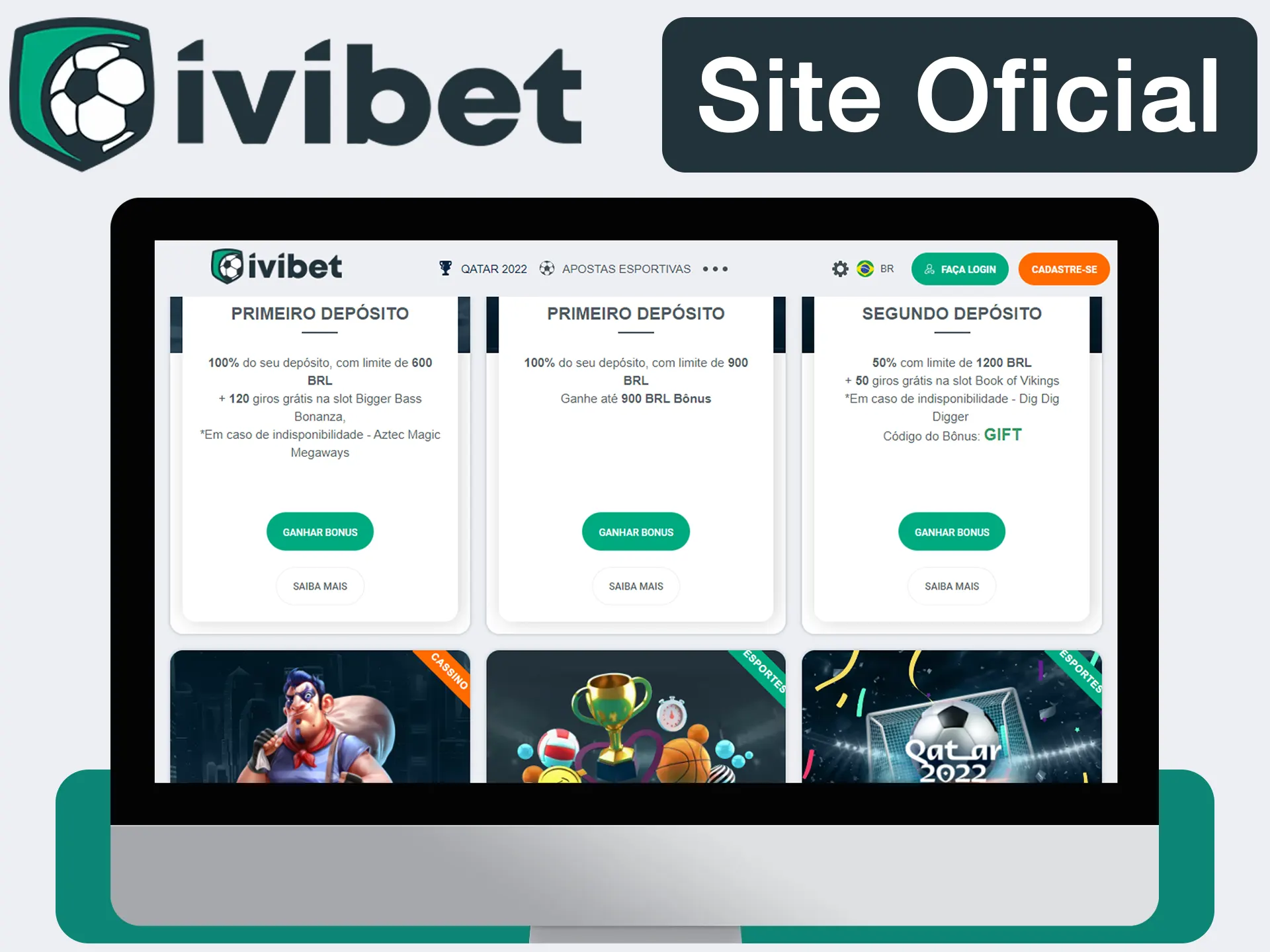 Ivibet tem seu próprio site para apostas.