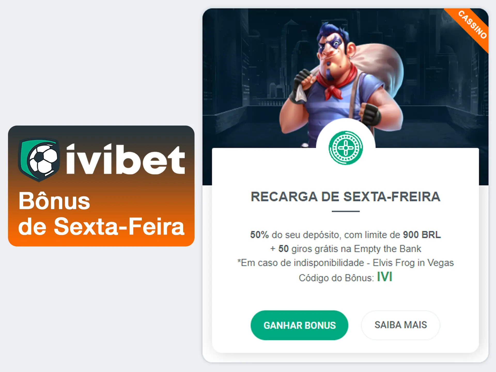 Receba mais dinheiro com o bônus de sexta-feira.